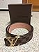 LV Designer Belt (Brown Leather/Gold Buckle) [34