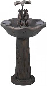 Smart Garden Frog Umbrella Solar Water Feature Fountain Bird Bath view 4