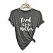 Erxvxp Tired as a Mother Letters Print T-Shirt for Women, Casual Basic Tops (L)