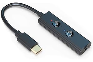 Creative Sound Blaster Play! 4 Hi-res External USB-C DAC and Sound Adapter Ft. VoiceDetect Auto Mic Mute/Unmute, Two-Way Nois