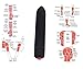Generic AAA Battery New 10 Speed Wireless Long Bullet Vibrators Sex Toys for Women, Black, 0.02 Pound
