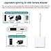 Lighting to USB Camera Adapter, Lighting to USB 3.0 Female OTG Adapter Cable with Charging Interface for iPhone/iPad,No App Required, Supporting Card Readers, Keyboard and Audio/midi interfaces