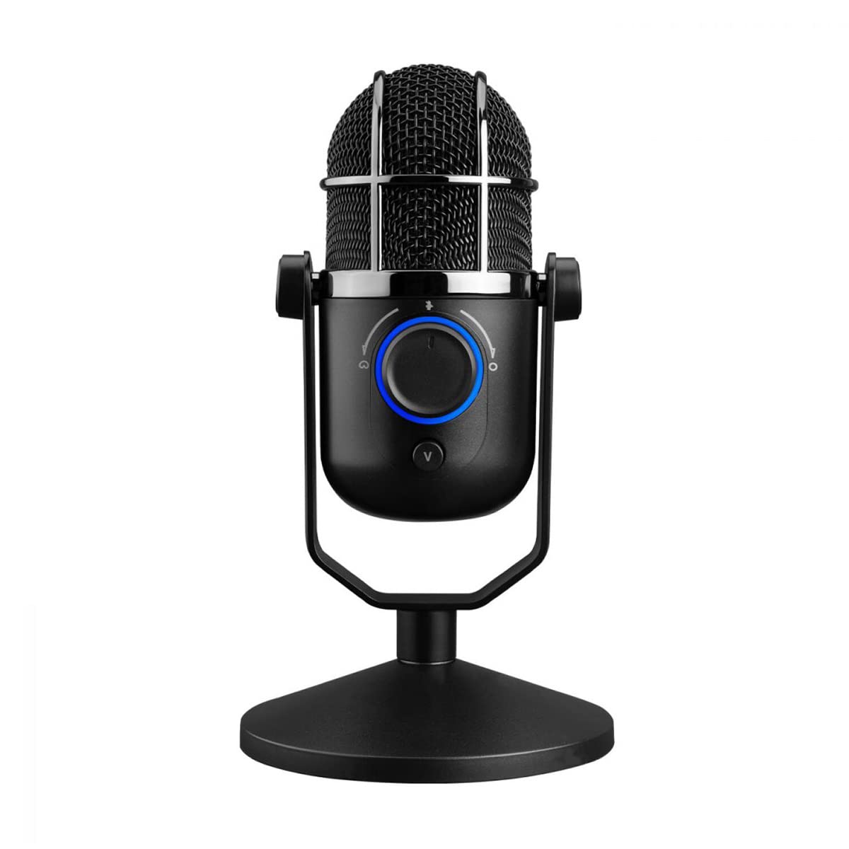 THRONMAX MDrill Dome Plus - Compact USB Condenser Microphone with a 96kHz Sample Rate / 24bit Bit Rate - Jet Black