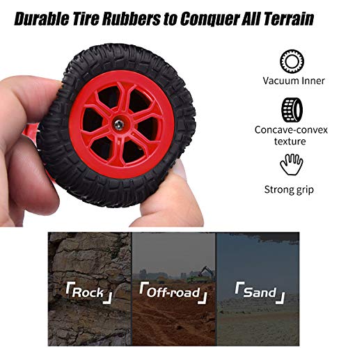 Funkprofi Remote Control Cars RC Stunt Cars for Kids, 1:24 4WD Double Sided Rotating, 360° Flips Spin to Bloom, 2.4Ghz Rechargeable RC Cars with LED Headlights, Toy Cars for Boys & Girls Gifts