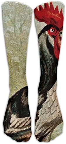 Men's Women's Tube Socks Cock Clipart Painting Casual Socks