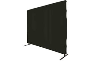 Revco 6X8VF1-SH8 6' x 8' 14 mil. Saf-Vu Shade 8 Welding Screen with Frame