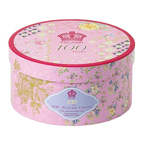 Royal Albert 100 Years 1940 3-teiliges Set (Teetasse, Untertasse und Teller, 20,3 cm) – Bild 3