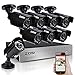 ZOSI 8CH 5MP Lite Security Camera System with AI Human/Vehicle Detection,8 Channel CCTV DVR and 8 x 1080p 1920TVL Weatherproof Surveillance Cameras Indoor Outdoor,Night Vision,Remote Access,No HDD
