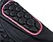 OHMOTOR 3D Padded Protective Shorts Hip Butt EVA Pad Short Pants Heavy Duty Protective Gear Guard Drop Resistance for Ski Skiing Skating Snowboard Cycling (Pink - for Women, S)