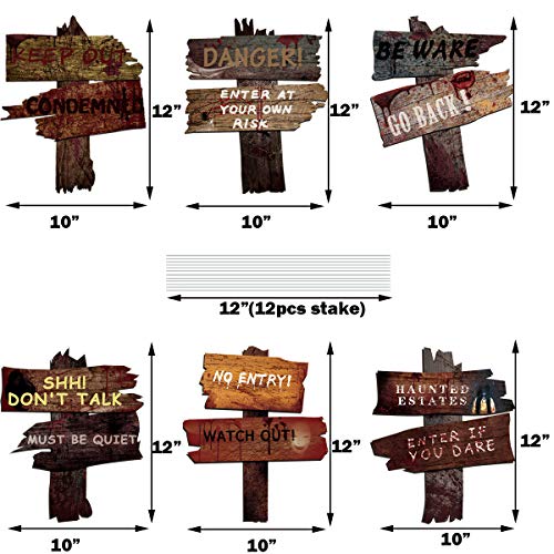 DQFAQYY Halloween Decorations Yard Signs Stakes 6Pcs 10\