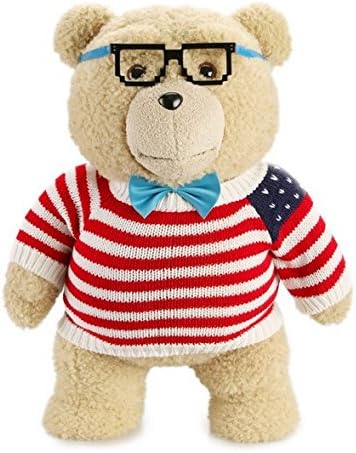 Stars Striped Sweater Teddy Bear Clothes Fit For 14-18 inches ted bear (bear not included,only the Clothes),Build-a-bear,Vermont Teddy Bears,and Make Your Own Stuffed Animals