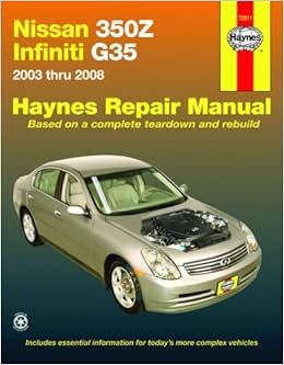 Nissan 350Z & Infiniti G35, 2003-2008 (Haynes Repair Manual) Nissan 350Z & Infiniti G35, 2003-2008 (Haynes Repair Manual)