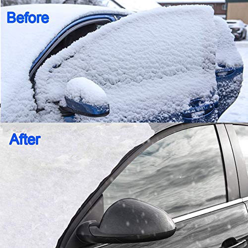 Big Hippo Side Window Snow Cover, Thickness Winter Car Window Snow, Ice, Frost Cover Sun Protection - Universal Fits Most Cars, Sedans, Small Trucks, SUVs (2 Pack)