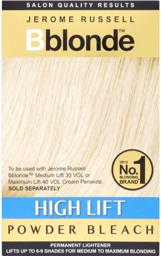 Jerome Russell B-Blonde High Lift Powder Bleach Sachets Cream Peroxide 4