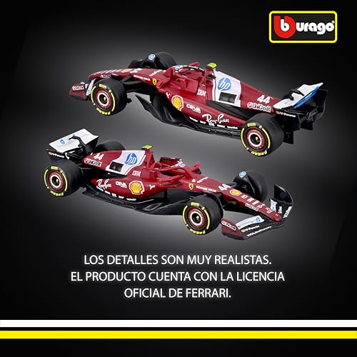 Bburago - F1 Ferrari SF-25#44 Lewis Hamilton 2025, 1:64 Scale diecast car, Detailed Formula 1 single-seater replica, Official Ferrari License, Collection blister, Recommended Age 14+ years