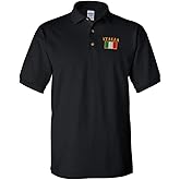 Polo Shirts for Men Italia Flag Embroidery Cotton Short Sleeves Golf Tees