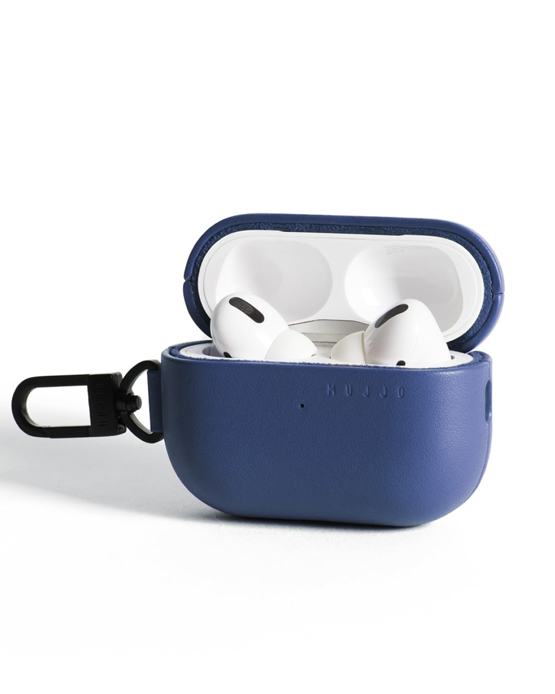 Mujjo Leather Case for AirPods Pro (2nd Gen) - Wireless Charging Compatible - Durable & Luxurious Design - Secure Fit - Premium Leather - Monaco Blue