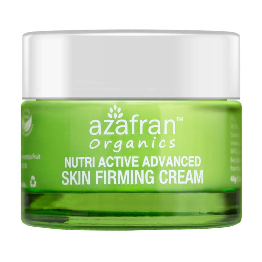 Azafran Organics Nutri Active Advanced Skin Firming Night Cream, Powerful Cream, Night-Time Moisturisers for Women, Overnight Moisturiser Face Cream for Enhanced Skin Care,40 GM