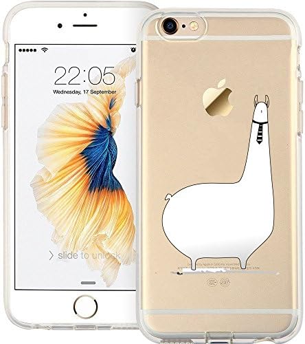 iPhone 6s Case, Vect iPhone 6 Case Clear with Embossed Design Soft TPU Shock-Absorption Scratch-Resistant Slim Fit Protective Cover for iPhone 6s iPhone 6 4.7 inch (Mr. Alpaca)