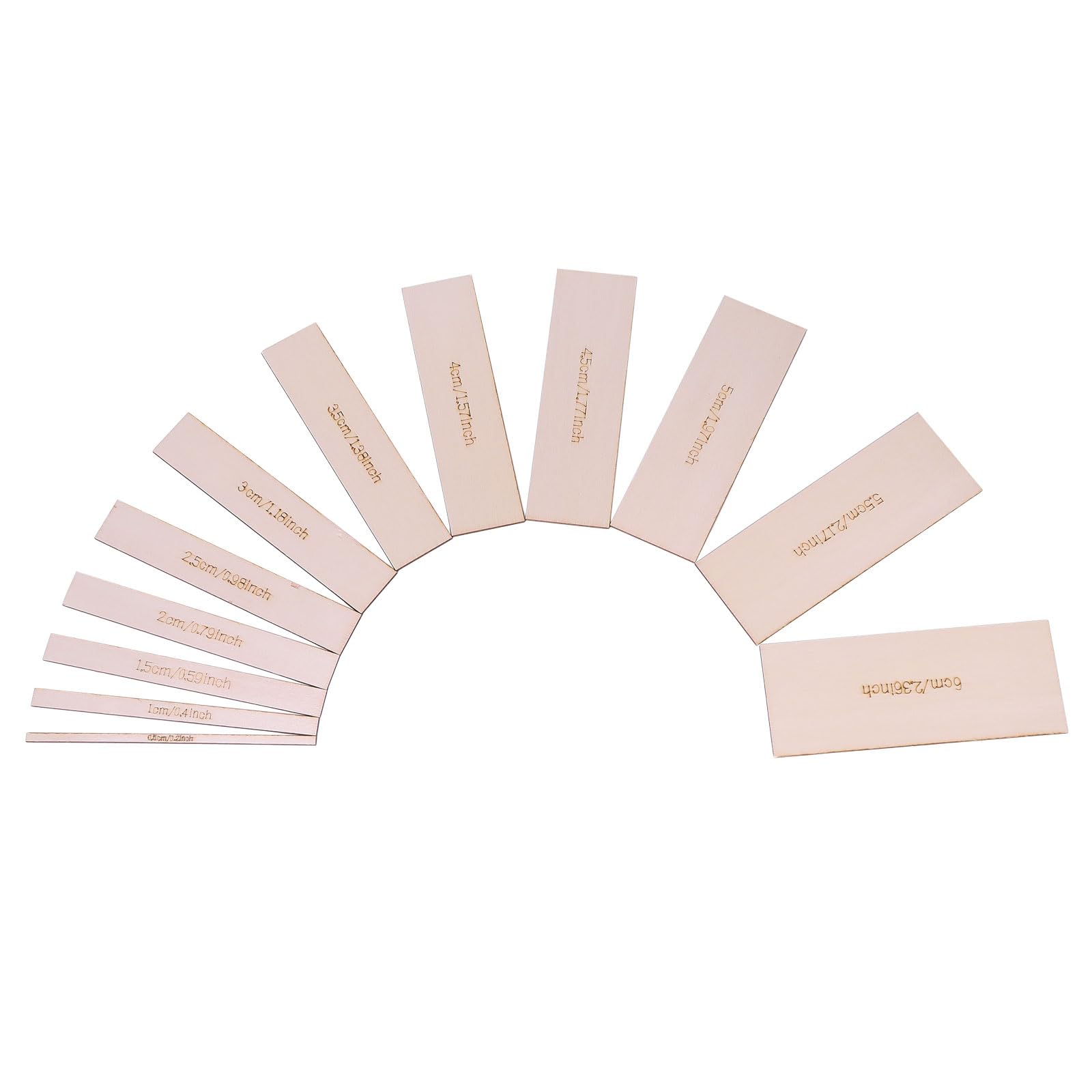 FREEBLOSS 12pcs Wooden Macrame Separator Tool Macrame Pattern Tool macrame Spacer Guide 12 Sizes Macrame Guide Tool Ruler for Macrame Tools and Equipment