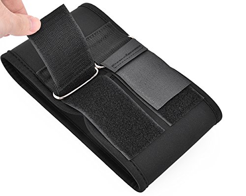 Ace Select 3 Pieces Adjustable Leg Correction Band for O Type Leg and X Type Leg - Black - X-Large