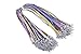 KONMAY Necklace Cord with Clasps for Pendant, 50pcs Mixed 17'' Layered Multi-Strands Voile Organza Ribbon Necklace Cord for Jewelry Making