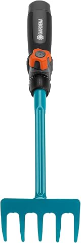 Gardena combisystem Flower Rake Five-Tined Hand Rake 8.5 cm Working Width view 2