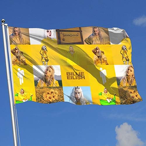 Gomohom Billie Eilish Flag 3x5 Outdoor Banner Without Flagpole