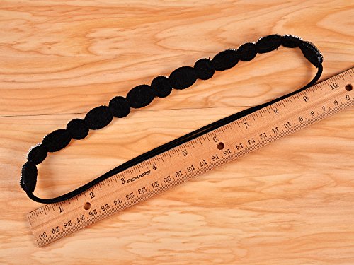 Alilang Womens Grey Elastic Flapper Rhinesetone Metallic Beaded Hair Piece Headband