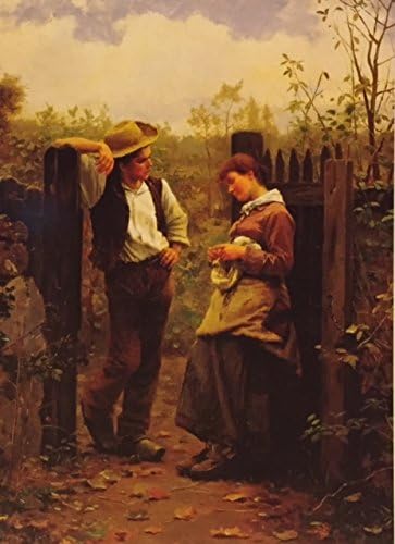(5) Daniel Ridgway Knight "Rural Courtship" Blank Note Cards - Gilcrease Museum - 4 1/2 x 6 1/4 inches