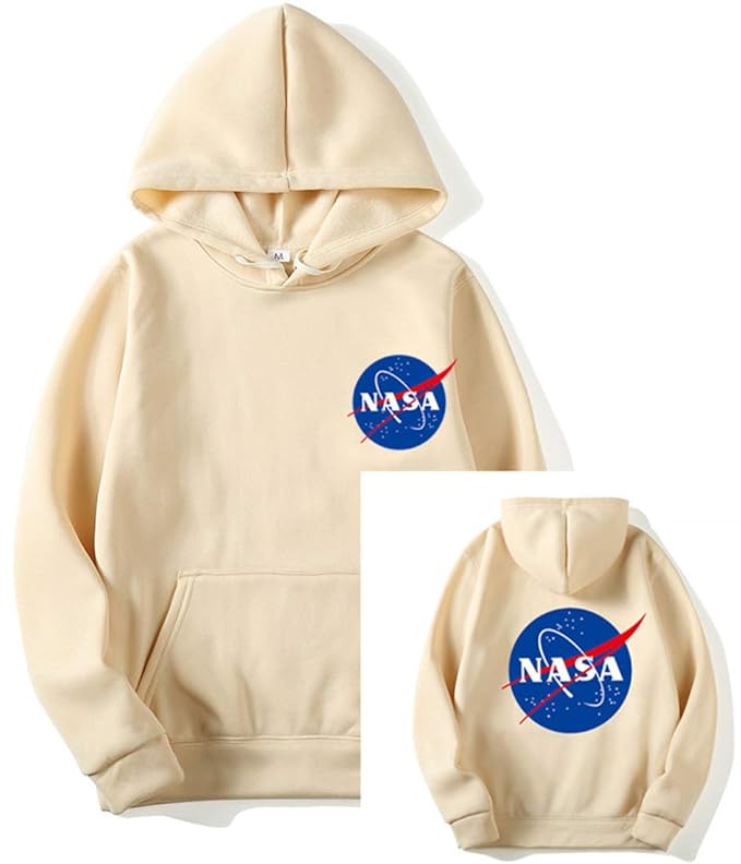 beige nasa hoodie