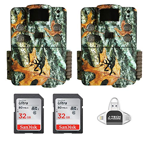 (2) Browning Strike Force HD PRO X Trail Game Cameras (20MP) with 32GB