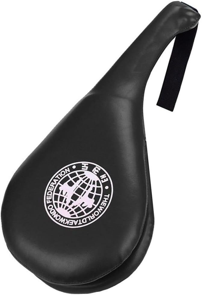 Luniquz 2x Taekwondo Kicking Pad Karate MMA Training Target Paddle Kungfu Hand Strike (Black), 1 Pair - Image 5