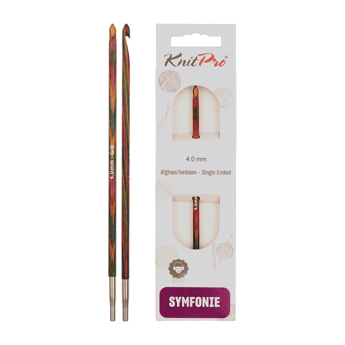 KnitPro Symfonie Afghan/Tunisian Crochet Hook | 4.00mm — image 1
