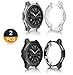 Greaciary Compatible with Samsung Galaxy Watch 46mm Case (for SM-R805/SM-R800/Gear S3 Frontier SM-R760),2Pack Soft TPU Slim Plated Case Cover All-Around Protector Bumper for Galaxy Watch