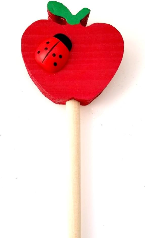 3-Wood Pointers, AA-733PTRS24-24 inch Long Made in USA w/Wood Star(2-3/4") & BEE Plus red Rubber end Cap, Perfect for Smart Board Screen.