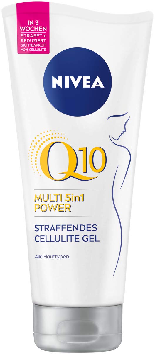 NIVEA Body Gel Anti-Cellulite (200 ml), Firming Skin Care with Q10 & Lotus Extract, Multi 5-in-1 Cellulite Formula
