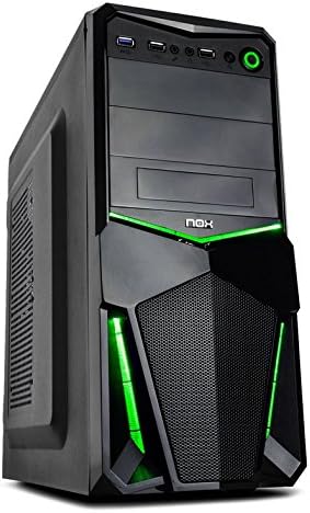 Nox Pax - Caja de computadora, Color Negro y Verde: Nox: Amazon.es: Informática