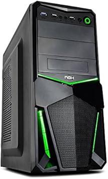 Nox Pax - Caja de computadora, Color Negro y Verde: Nox: Amazon.es: Informática
