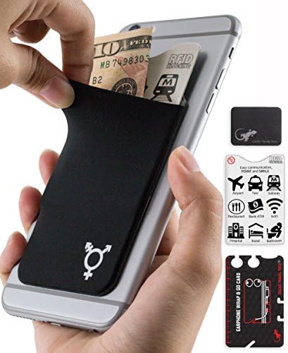 Gecko Phone Wallet - Adhesive Card Holder - Phone Pouch - Stick on Lycra Pocket - Carry Credit Cards and Cash – LGBT