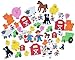 Foam Farm Shapes with Adhesives, Bulk Set of 500 - DIY Crafts for Kids