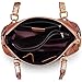 AINIMOER Womens Genuine Leather Vintage Tote Shoulder Bag Top-handle Crossbody Handbags Large Capacity Ladies' Purse