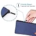 Teskyer Pencil Case/Pen case/Pencil Pouch for Students, Zipper Stationery Bag for Pens and Pencils, Women's Small Makeup Pouch, Utility Zipper Cash Coin Bag-2 Pack, Blue and Green