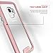 Zizo ION Series Compatible with Samsung Galaxy S9 Case Military Grade Drop Tested with Tempered Glass Screen Protector Rose Gold Clear