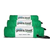 3 Pack of Shamrock Green Microfiber Golf Towels