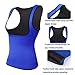 Burning Fat Sauna Sweating Vest Shirt Neoprene Hot Waist Trainer Tank Top No Zip Easy Wear (L, US 12-14, Blue Sauna Sweating Vest)