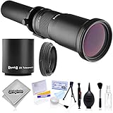 Opteka 650-2600mm High Definition Ultra Telephoto Zoom Lens For Nikon
F-Mount Digital SLR Cameras (Black) + Premium 10-Piece Cleaning Kit