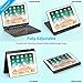 Keyboard Case Compatible with iPad 2018 (6th Gen)/ 2017 (5th Gen)/ iPad Pro 9.7/ iPad Air 2 & 1 | 360 Rotatable & Aluminum iPad Case with Keyboard - 7 Colors Backlit & Breathing Light (Black)