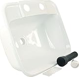 JR Products 95351 Molded Lavatory Sink - White