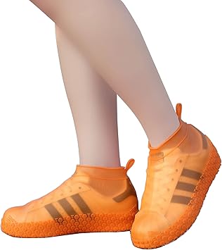 Amazon シューズカバー 防水 靴カバー レディース メンズ 防水 レインシューズ 梅雨対策 滑り止め シリコンシューカバー 持ち運び便利 通勤 通学 自転車 Kozmoz スポーツ アウトドア